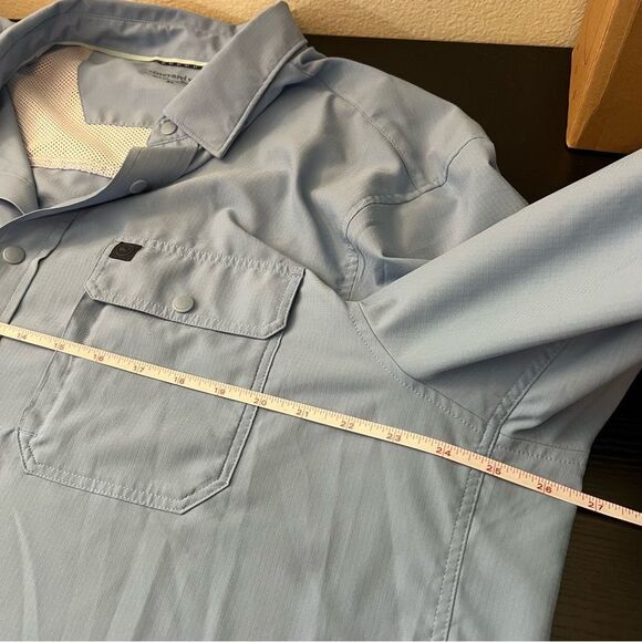 Vineyard Vines Men’s Blue Performance Harbor Shirt Snap XL - Picture 9 of 10